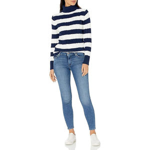 Suéter de Cuello Alto Ligero y Transpirable de Moda para Mujer, 100% Algodón, Corte Clásico, Manga Larga - Product Image 2