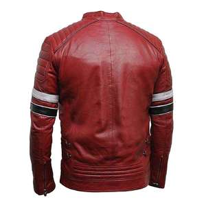 <b>Men</b> Classic Leather <b>Jacket</b> Premium Soft Full Zip Comfortable Casual Durable Regular Fit Winter Quick Dry Breathable Fashion - Product Image 5