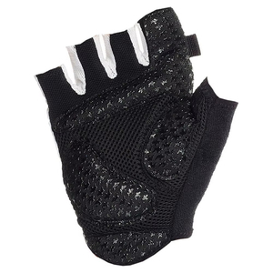 Half Finger Lightweight Non-Slip Cycling Gloves Black White Mesh Palm Protection Adult Neoprene Breathable Letter Pattern - Product Image 3