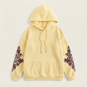 Sweat-shirt à capuche en coton personnalisé avec logo, pour hommes et femmes, décontracté, épais, OEM ODM, surdimensionné, écologique, 500g - Product Image 1
