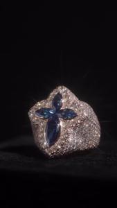 Anillos de Diamantes Iced D VVS para Hombre, Joyería Hip Hop, Plata 925, Talla Personalizada, Estilo Clásico Unisex para Fiesta, HUMERA JEWELS - Product Image 4