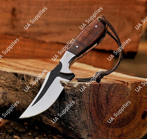 มีดสแตนเลส 12C27 คุณภาพสูง ใบมีดคงที่ สำหรับกิจกรรมกลางแจ้ง บุชคราฟท์ แคมป์ปิ้ง ล่าสัตว์ ด้ามจับไม้พะยูง ออกแบบตามหลักสรีรศาสตร์ รับผลิตแบบ OEM/ODM - Product Image 2