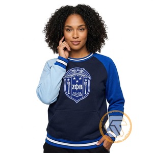 เสื้อสเวตเชิ้ตผ้าฟลีซสำหรับสตรีชมรม Zeta Phi Beta แบบสั่งทำขายส่งสำหรับฤดูหนาว ระบายอากาศได้ดี ผลิตจากผ้าฝ้าย 100% - Product Image 3