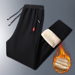 Men's Winter Lambswool Warm Cotton Sweatpants Outdoor Leisure Thickened Jogging <b>Drawstring</b> High Quality - Product Image 2