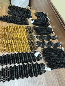 12A Deep Wave Virgin Hair 100% Vendeur de cheveux humains vietnamiens Paquets alignés de cuticules vierges avec fermeture - Product Image 3