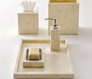 Modern Mother Of Pearl Inlay <b>Bathroom</b> <b>Accessories</b> <b>Set</b> Luxury MOP Soap Dispenser Tumbler Soap Dish <b>Bathroom</b> Organizer Wholesale - Product Image 1