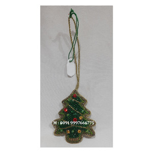 Atractivo Adorno Colgante con Diseño de Pájaro, Bordado con Hilo Dorado y Trabajo con Cuentas, para Decoración y Regalos - Product Image 6