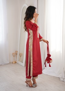 Salwar Kameez ethnique traditionnel indien avec broderie et travail de miroirs réels en velours pour toutes les occasions, vêtements de fantaisie pour femmes - Product Image 6
