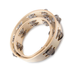 Los Mejores Juguetes Musicales Educativos: Tambor de Madera Natural, Pandereta de Madera, Tamaños 18, Nuevo Diseño, Sonajeros de Madera - Product Image 5