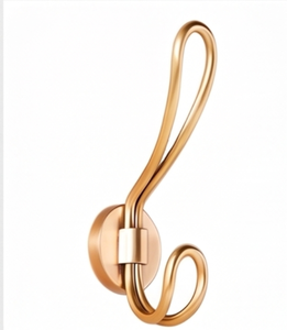 Modern Gold Wall <b>Hook</b> Metal Single <b>Hook</b> Rust Resistant Wall Mounted For Clothing Storage Elegant Home Decor - Product Image 4
