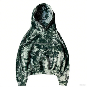 Sweat à capuche utilitaire de camouflage forestier, renforcé, imperméable et coupe-vent pour la chasse et les expéditions - Product Image 2