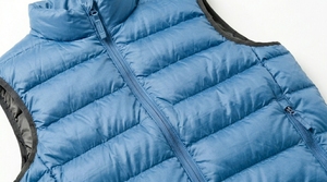Lightweight Puffer Vest – Sleeveless Quilted Warm Winter <b>Gilet</b> with Zip Front, Stand Collar, Casual Outdoor Everyday Wear - Product Image 3