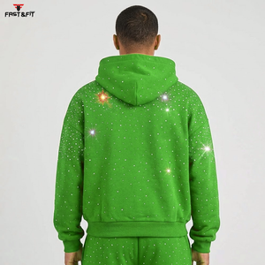Sudaderas con Capucha de Invierno para Hombre con Logotipo Personalizado Bordado, 100% Algodón, Felpa, Teñido Liso, Lavado a la Piedra, Venta al Por Mayor - Product Image 2