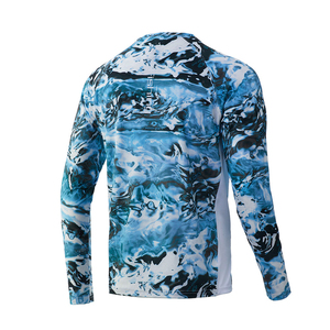 เสื้อตกปลาแบบซับลิเมชั่นสำหรับการแข่งขันแบบกำหนดเอง - ผ้าสแปนเด็กซ์/โพลีเอสเตอร์คุณภาพสูง UPF 50 ป้องกันแบคทีเรียและแห้งเร็วสำหรับนักตกปลาเบส - Product Image 5