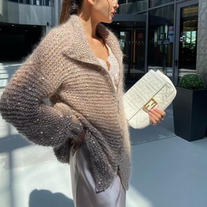 <b>Women's</b> Fashionable Oversized Sweater Long Sleeve Soft <b>Warm</b> Comfortable Loose Fit Casual Pullover Top with Classic Knit Texture - Product Image 6