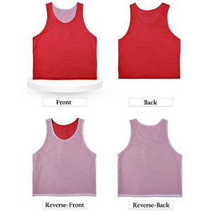 Custom Front Soccer <b>Bibs</b> Reversible Adult Mesh Sports Vest Quick Dry Breathable for Basketball Football <b>Training</b> Custom Name - Product Image 2