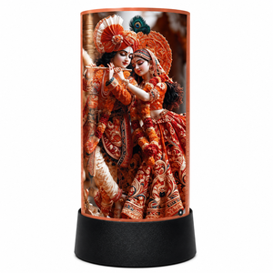 Divine Glow Radha Krishna LED Table Lamp Spiritual <b>Night</b> <b>Light</b> Home Temple Bedroom Decor USB Powered Gift 9.5 Inch Acrylic Lamp - Product Image 1