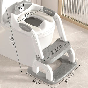 Hoge Kwaliteit Baby Producten Opvouwbare Verstelbare Hoogte Kids Training Wc Ladder Anti Slip Maken Baby Onafhankelijkheid Toiletladder - Product Image 3