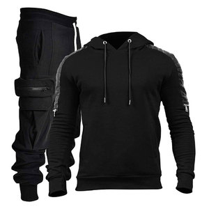 Men Fit Stylish Tracksuit <b>Set</b> with Zipper Jacket <b>and</b> Matching <b>Trouser</b> Tracksuit with Full Sleeve <b>Top</b> <b>and</b> Elastic Waist Bottom - Product Image 1