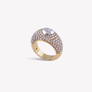 Luxury 18K Solid <b>Gold</b> <b>Cocktail</b> <b>Ring</b> With Round Brilliant Cut Diamond Women Fine Jewelry Engagement <b>Ring</b> - Product Image 1
