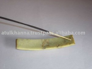 Última producción de forma redonda de alta calidad de clase alta esteatita hermosa hoja hecha a mano diseño de arte soporte de palo de incienso uso para el hogar - Product Image 4