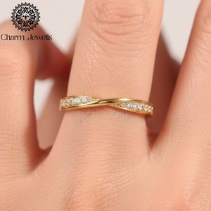 แหวนหมั้นเพชรโมอิสซาไนต์ทรงคุชชั่นชุบทองคำ 22k เงินสเตอร์ลิง Charm_Jewells ประดับเพชรแบบหนามเตย รับรองโดย IGI น้ำหนัก 3 กรัม สำหรับทั้งชายและหญิง - Product Image 6