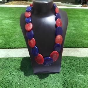 Stylish Handmade Resin Beaded <b>Necklace</b> Javed Handicrafts Vintage Geometric Design Trendy <b>Statement</b> Jewelry Perfect Gift for - Product Image 6