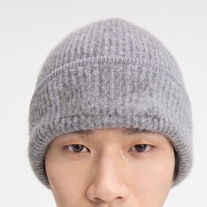 Rib Knit Beanie <b>Hat</b> <b>Winter</b> Cuffed Cap Unisex Soft Warm Stretch Plain Skull Cap Custom Logo Supplier <b>Hat</b> - Product Image 6
