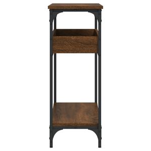 Table console en bois d'ingénierie de chêne brun de 39,4 pouces de long - Product Image 5