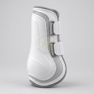 Botas de cepillado para caballos con interiores lisos, ajuste flexible y cierres resistentes para un movimiento cómodo durante el uso. - Product Image 3