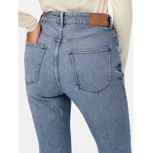 Jeans ajustados de mezclilla para mujer, cintura alta, corte slim, brillantes, pantalones de mezclilla a la moda para fiestas y discotecas, los más vendidos con personalización. - Product Image 5