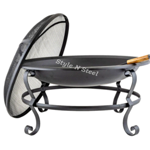 Brasero de Hierro de Lujo con Pintura Resistente al Calor, Diseño Independiente, Calentador Exterior para Leña/Carbón - Product Image 2