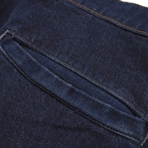 Pantalones Cortos Cargo Azul Oscuro para Hombre, Cintura Media, Cierre de Botones, Algodón Tejido, Transpirables, Estilo Casual, Color Sólido, Diseño con Bolsillos - Product Image 6