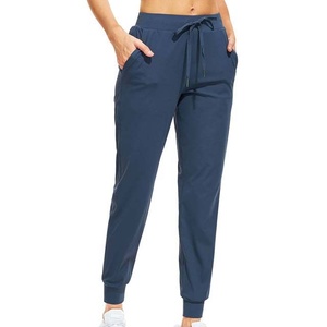 Wholesale Streetwear Jogger Women's Track Pant Regular Fit Wide Leg High Quality Canvas Eco-Friendly Breathable Drawstring - Product Image 1