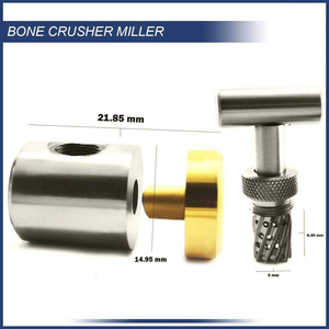 Juego de 2 Piezas para Injerto Óseo Dental, Triturador de Hueso Manual de 30 mm, Acero Inoxidable de Grado Médico, Autoclavable, Instrumento de Implante con Certificación CE - Product Image 3