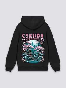 Sweat-shirt pour homme Cherry Blossom Street, imprimé en 3D de haute qualité, hiver, intégral, style anime, 100% coton, polaire, séchage rapide - Product Image 3