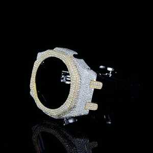 Kit de Modificación de Caja de Reloj Esmerilada de Lujo, Estilo Urbano Hip Hop Octagonal, Colección de Relojes con Diamantes Cultivados en Laboratorio - Product Image 2