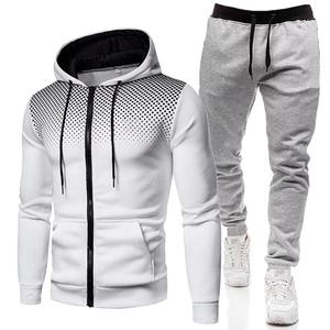 Conjunto Deportivo Sublimado Personalizado con Logotipo, Sudadera con Capucha y Pantalones Deportivos para Hombre, Modelo 2026 - Product Image 1