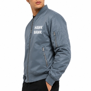 Blouson bomber décontracté pour homme, blouson bomber décontracté pour des activités quotidiennes confortables, veste décontractée simple pour un style moderne au quotidien - Product Image 3