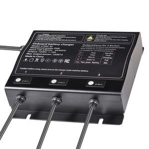 Caricabatterie intelligente marino impermeabile IP68 a 3 vie 10A 12V per batterie agli ioni di litio - Product Image 1
