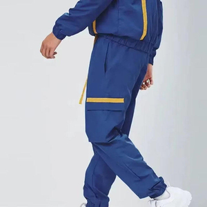 2026 Men's High Streetwear <b>Waterproof</b> Windbreaker Sets Solid Spandex Nylon Rain Jacket & pant Windbreaker <b>Tracksuit</b> for men's - Product Image 5