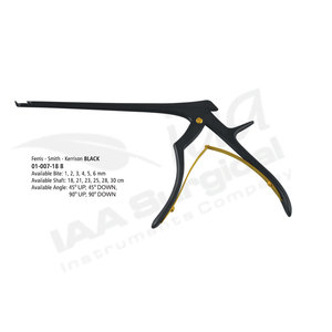 Rongeur Kerrison Negro Ferris Smith de Calidad Premium, 18 cm, 45 Grados, Instrumento Quirúrgico Ortopédico Manual, Certificado CE - Product Image 2