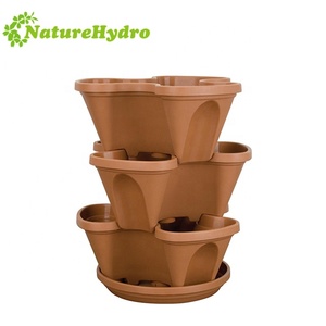 Plante verticale tour hydroponique jardin fleur nourriture fruits empilage planteur pour épinards feuille laitue roquette - Product Image 3