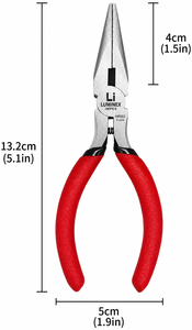 LUMINEX IMPEX <b>Long</b> <b>Nose</b> Stainless Steel Lightweight Jewelry Polishing Pliers with Smooth Operation - Product Image 6