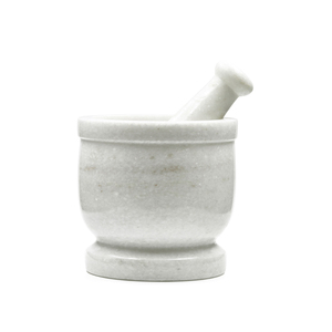 Ensemble mortier et pilon en marbre blanc Imperial Grind, artisanal, pour broyer les herbes et les épices, prix de gros d'usine premium - Product Image 5