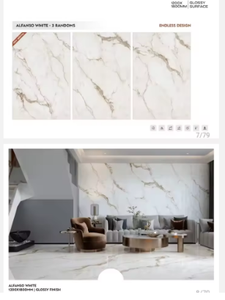 Azulejos de Porcelana Brillante de Primera Calidad para Pisos y Paredes, 1200x1800mm, Gran Tamaño, para Centros Comerciales y Espacios Exteriores - Product Image 2
