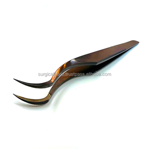 Pince à épiler professionnelle et ergonomique en acier inoxydable pour cils, avec embouts en fibre confortables, modèle FLTRT 170, facile à utiliser - Product Image 3