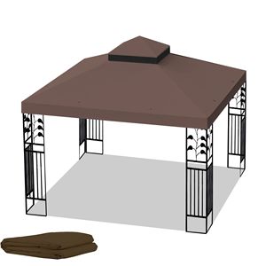 Cubierta de Repuesto para Gazebo de Dos Niveles de 10x10 Pies, para Exteriores, Solo la Cubierta Superior, Compatible con Pergolas y Gazebos Existentes - Product Image 6