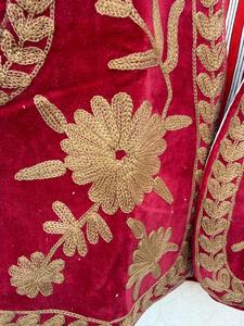 Wholesale <b>Velvet</b> Suzani Embroidered Vest <b>Coat</b> | Handmade Ethnic Boho Waistcoat <b>Women</b> | Lightweight Cotton Zipper Floral Pattern - Product Image 5