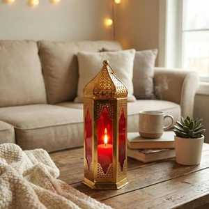 Vintage Metal <b>Candle</b> <b>Holder</b> <b>Lantern</b> Decorative Hollow <b>Candle</b> Stand For Home Wedding Party Table Garden Decoration - Product Image 1
